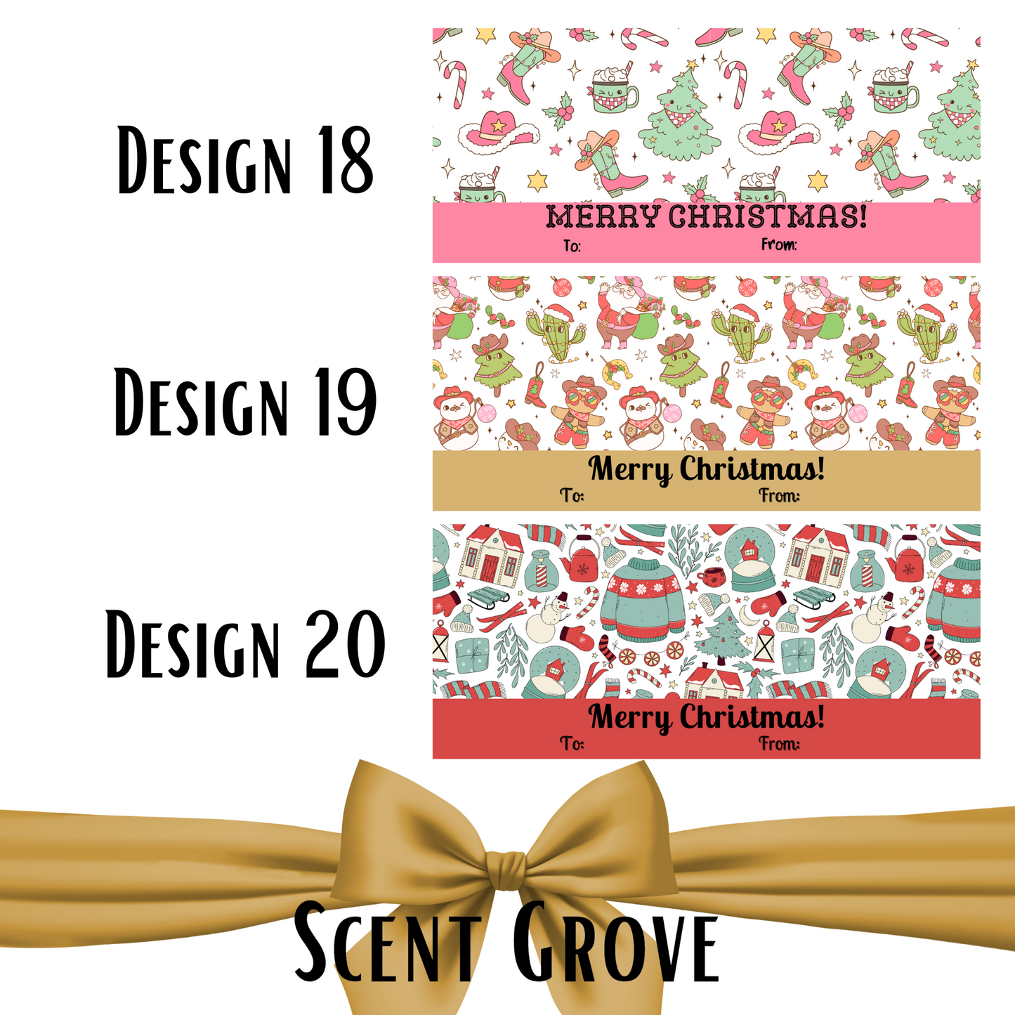 Personalized Name Candle christmas XL white wood wick 400 gram