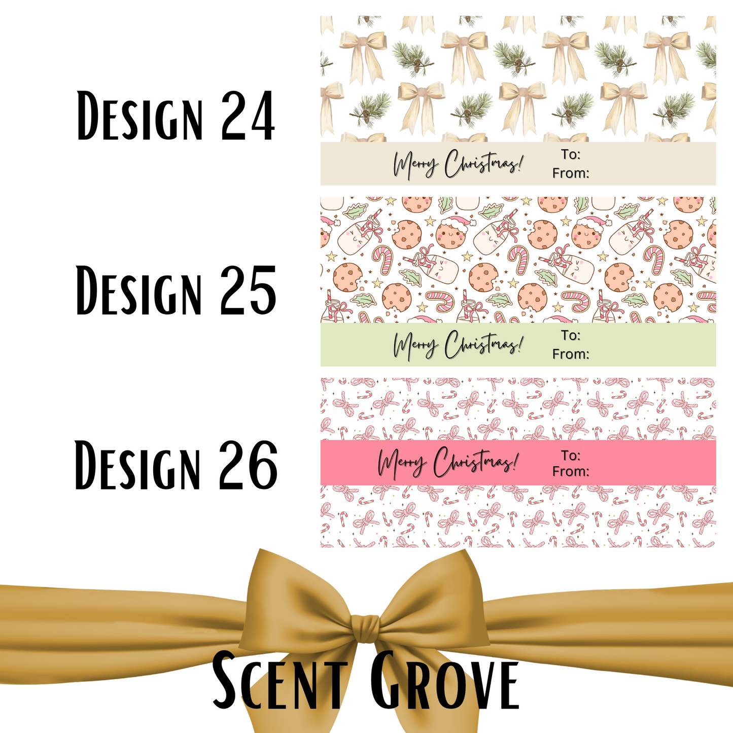 Personalized Name Candle christmas XL white wood wick 400 gram