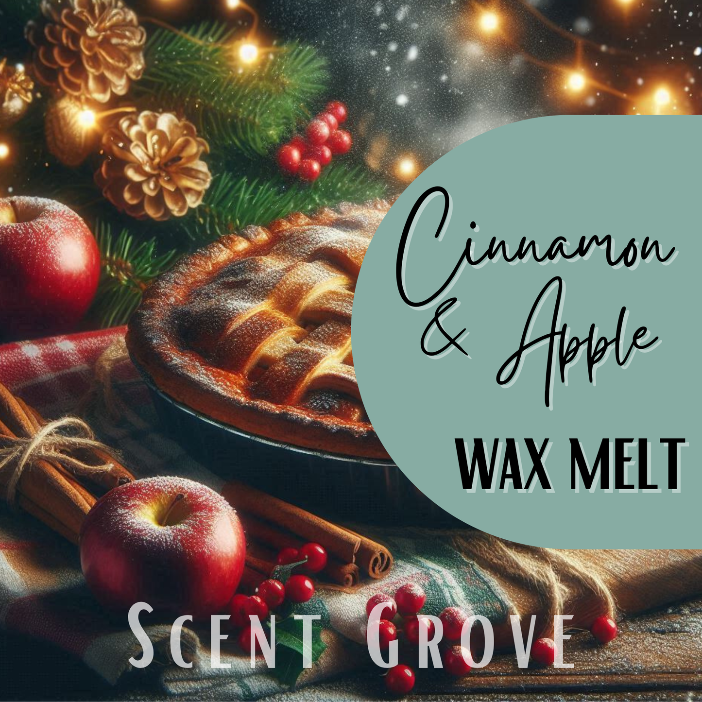 Cinnamon & Apple soy wax melt