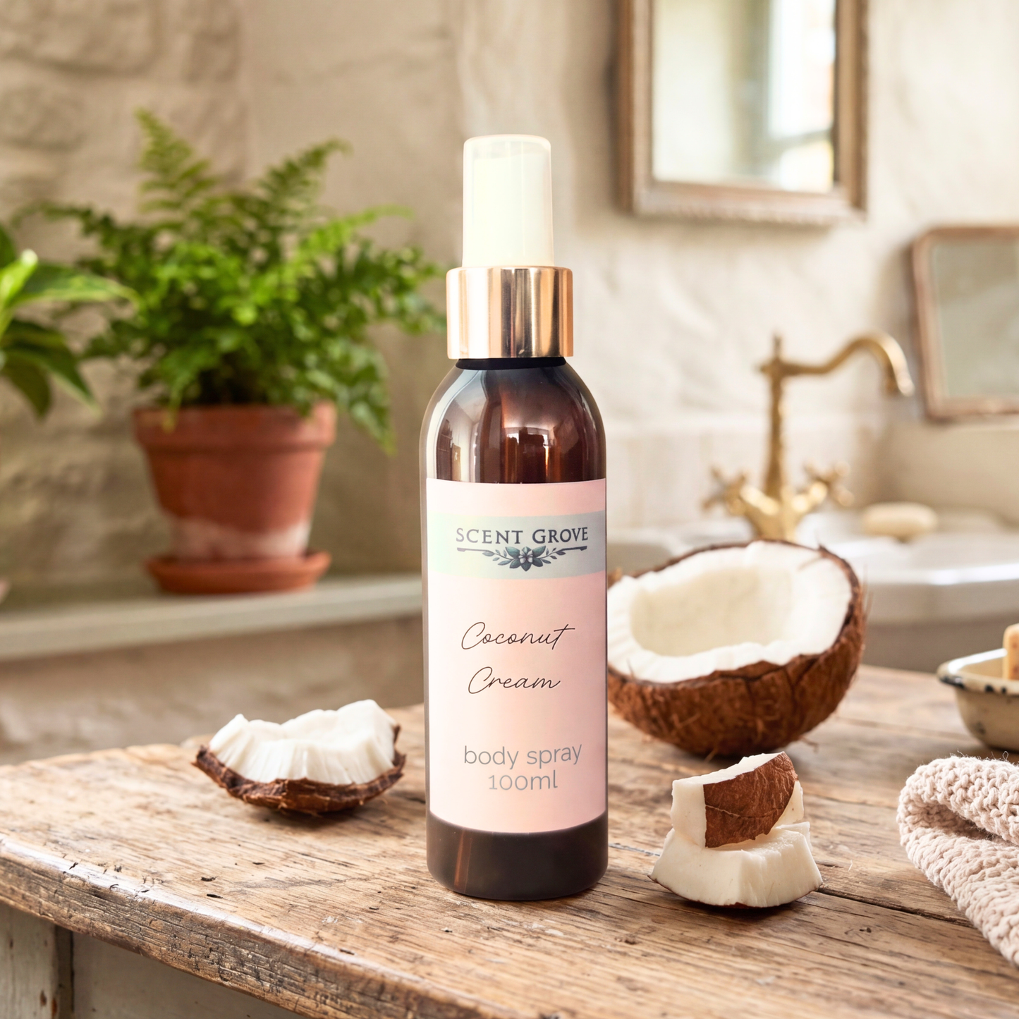 Coconut Cream scented body mist spray 100ml