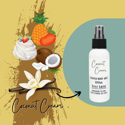 Coconut Cream scented body mist spray 100ml
