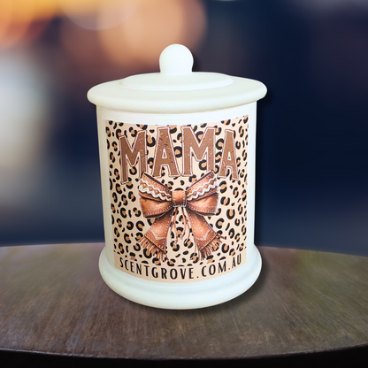 Country Western Wood Wick Soy Candle XL matte white jar