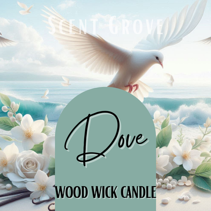Dove scented Wood Wick Soy Candle