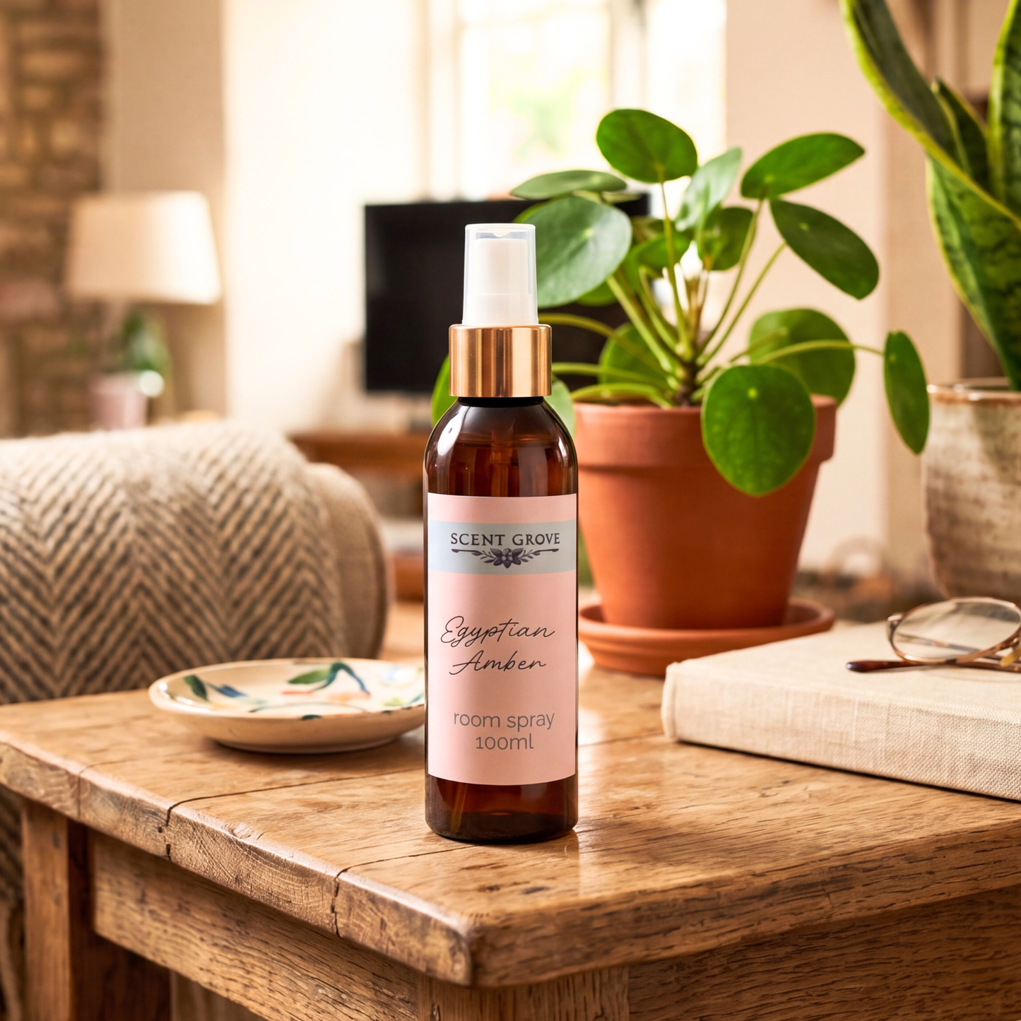 Egyptian Amber Scented Air Freshener Spray multi purpose for car, home, room