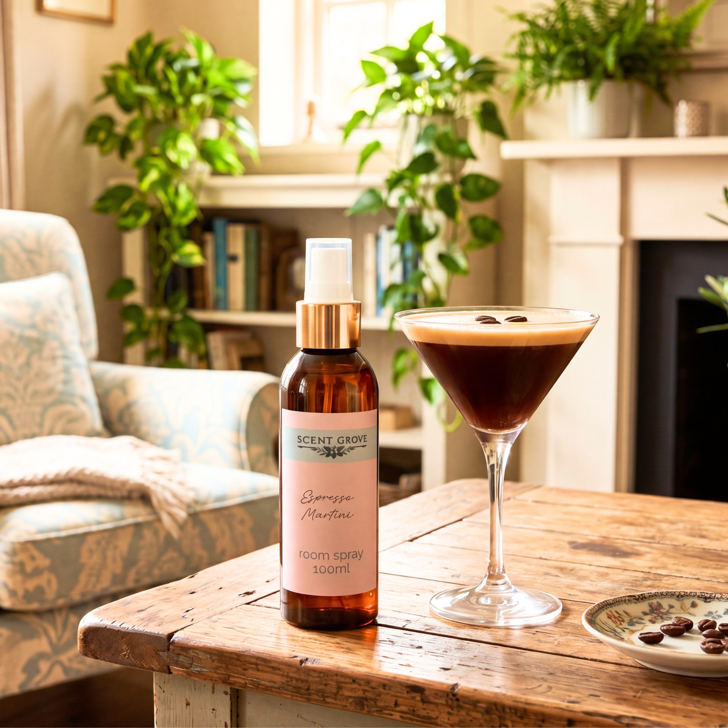 Espresso Martini Scented Air Freshener Spray multi purpose for car, home, room
