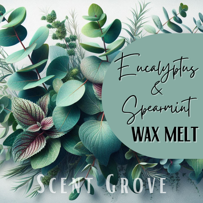 Eucalyptus & Spearmint scented soy wax melt