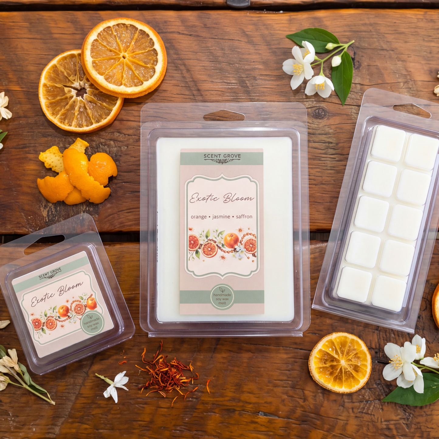 Exotic Bloom scented soy wax melt