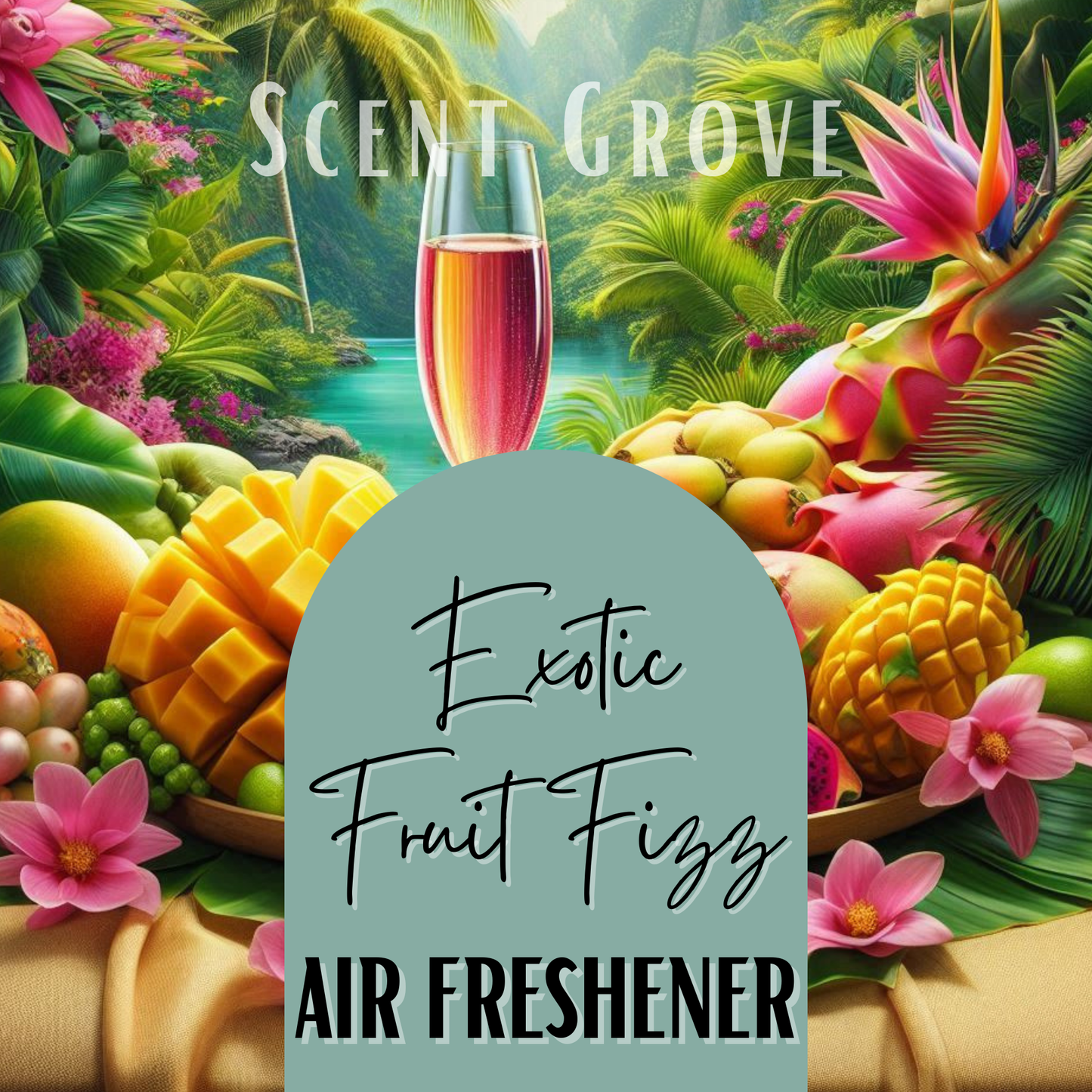 Exotic Fruit Fizz Scented Air Freshener Spray multi purpose for car, home, room