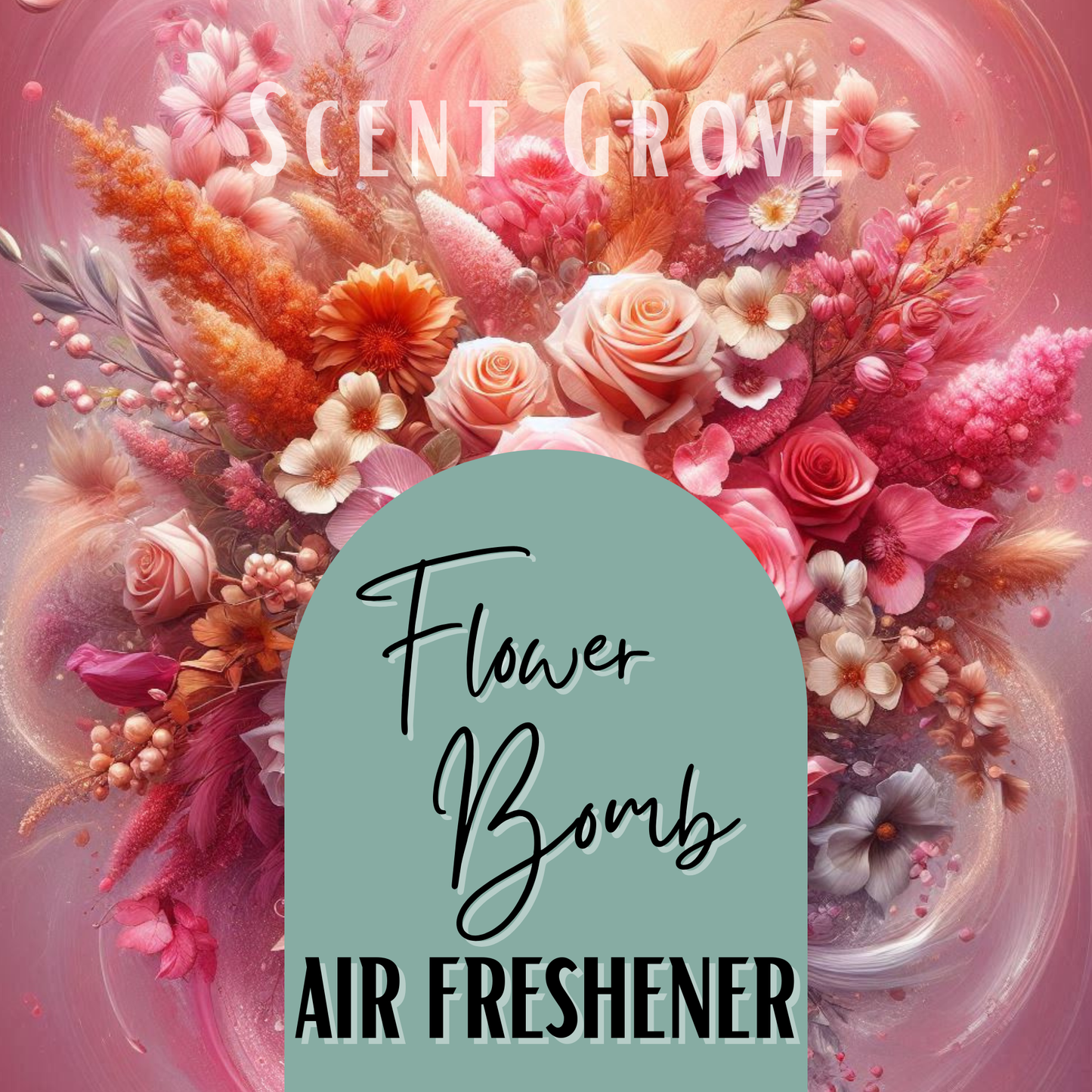 Flower Bomb Scented Air Freshener Spray multi purpose for car, home, room