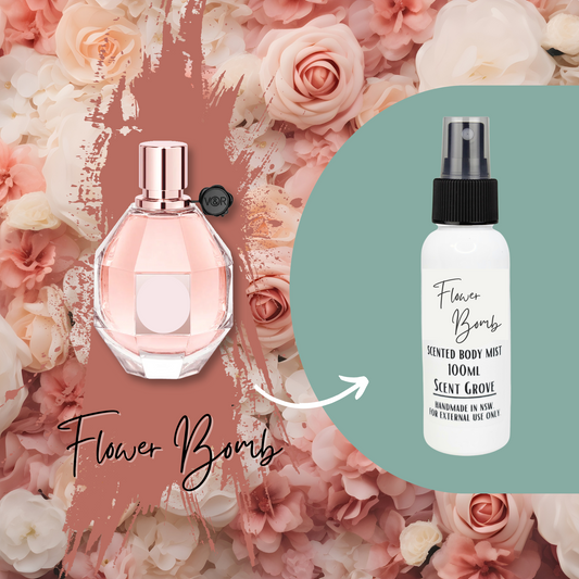 Flower Bomb scented body mist spray 100ml
