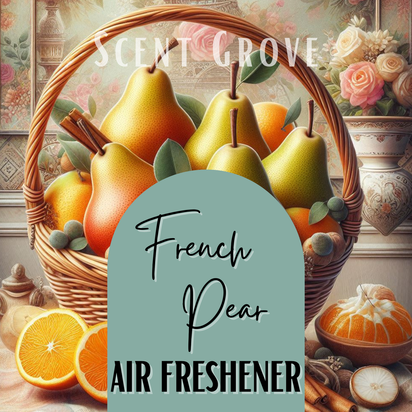 French Pear Scented Air Freshener Spray multi purpose for car, home, room