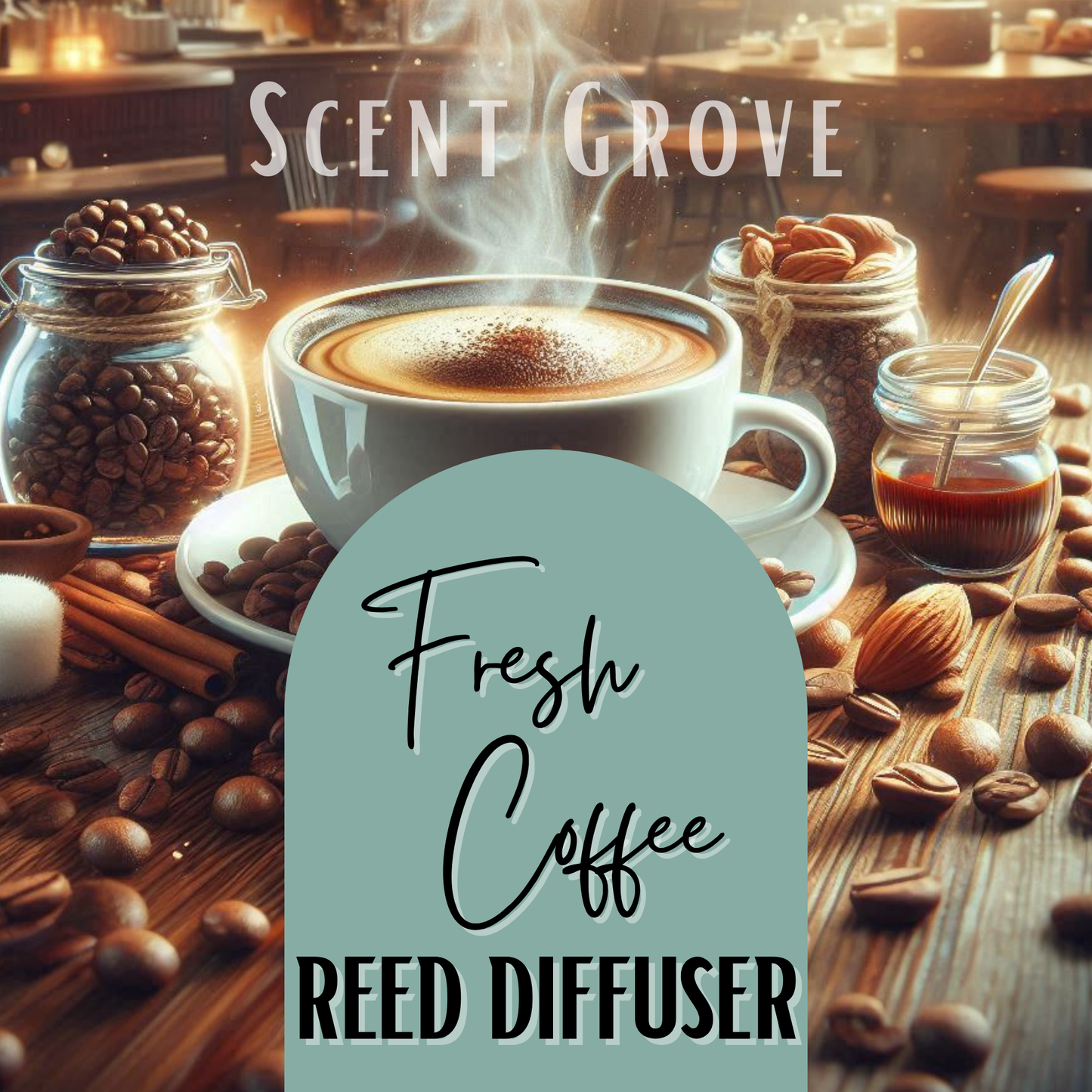 Fresh Coffee Scented Reed Diffuser 200ml