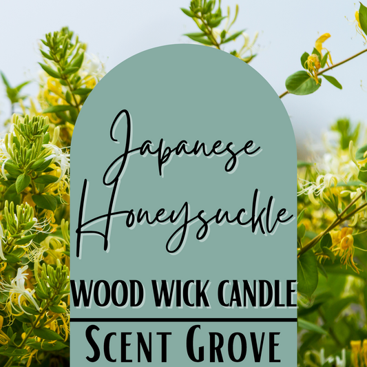Japanese Honeysuckle scented Wood Wick Soy Candle