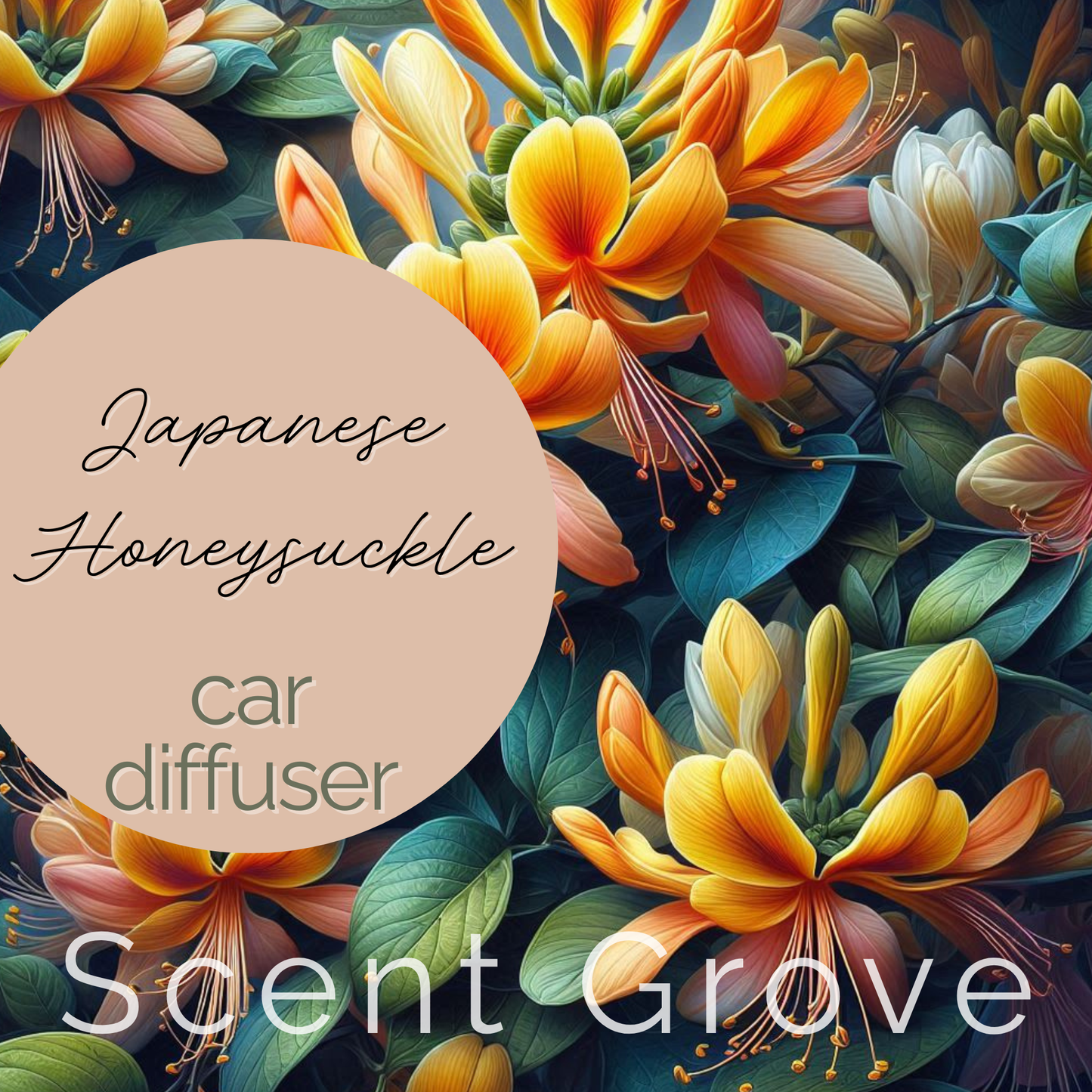 Japanese Honeysuckle Scented Car Diffuser