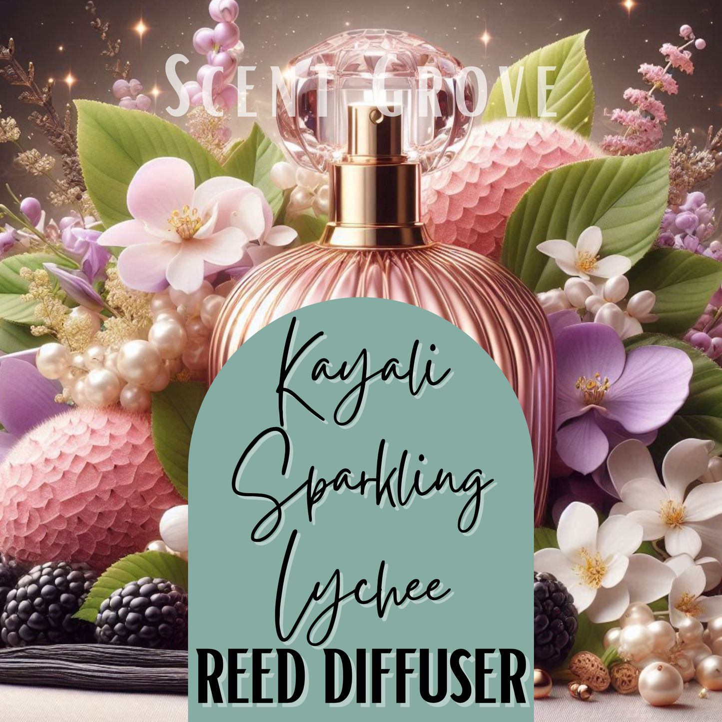 Kayali Sparkling Lychee Scented Reed Diffuser 200ml