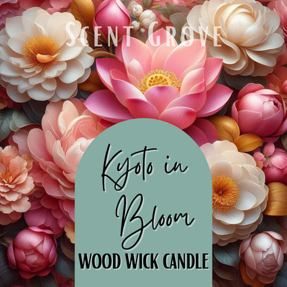 Kyoto in Bloom scented Wood Wick Soy Candle