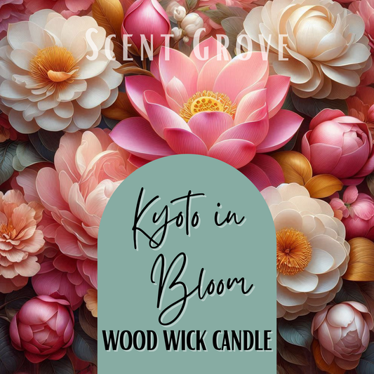 Kyoto in Bloom scented Wood Wick Soy Candle