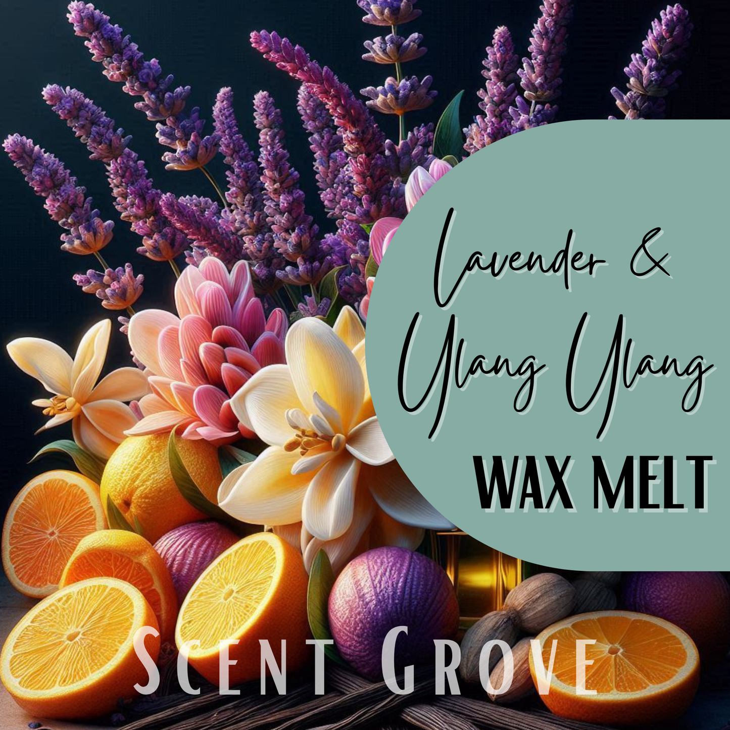 Lavender & Ylang Ylang scented soy wax melt