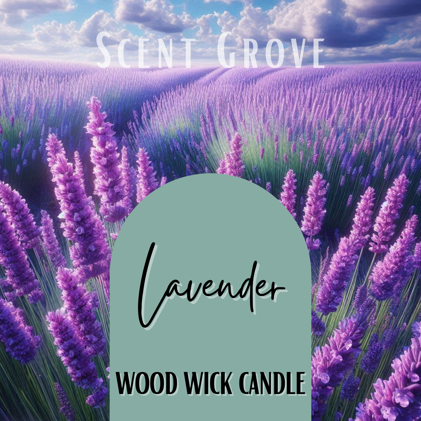 Lavender scented Wood Wick Soy Candle