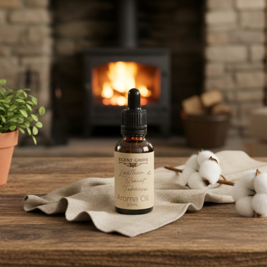 Leather & Sweet Tob*cco Aroma Oil 30ml dropper bottle - 100% Concentrated