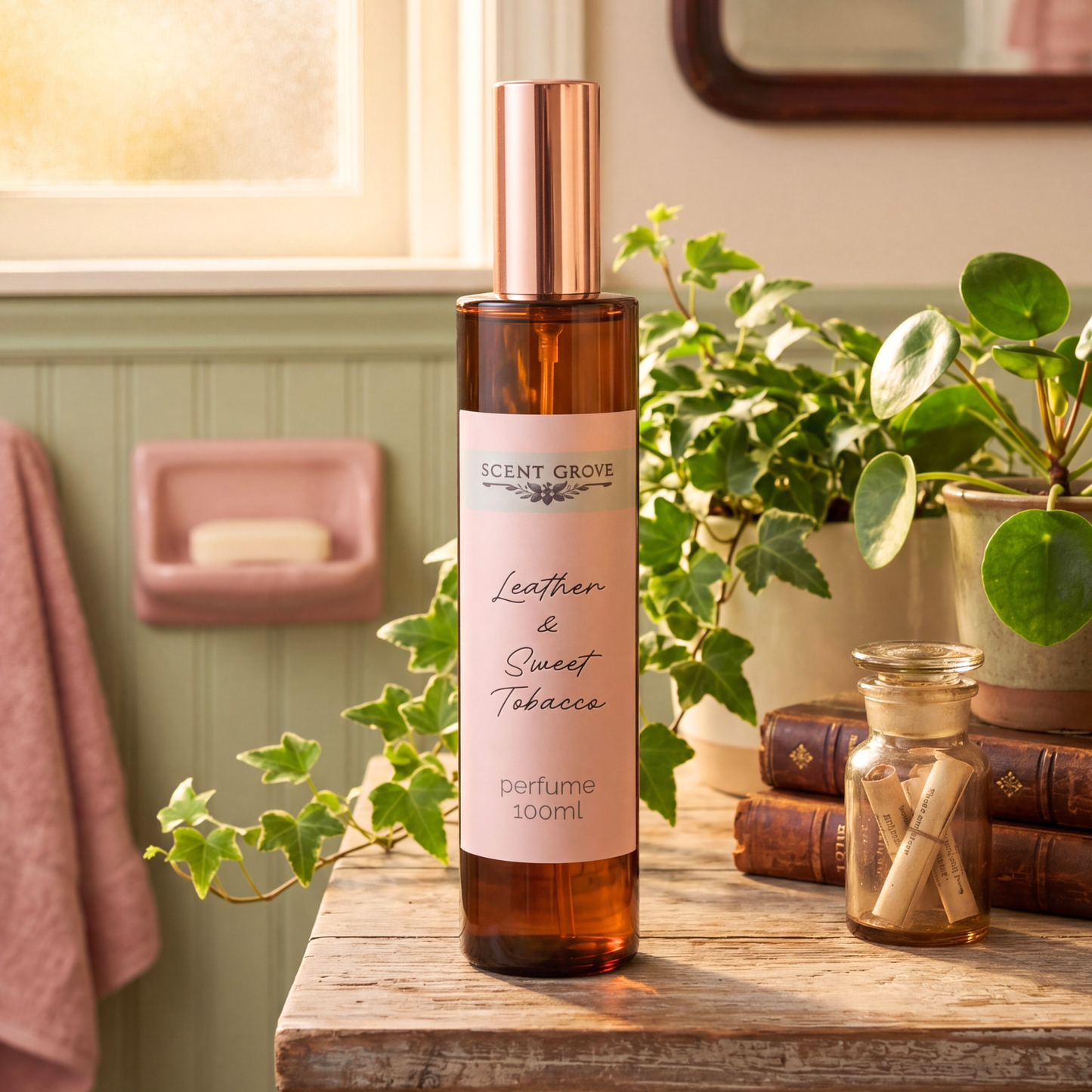 Leather & Sweet Tob*cco scented fine perfume mist