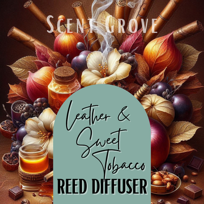 Leather & Sweet Tob*cco Scented Reed Diffuser 200ml