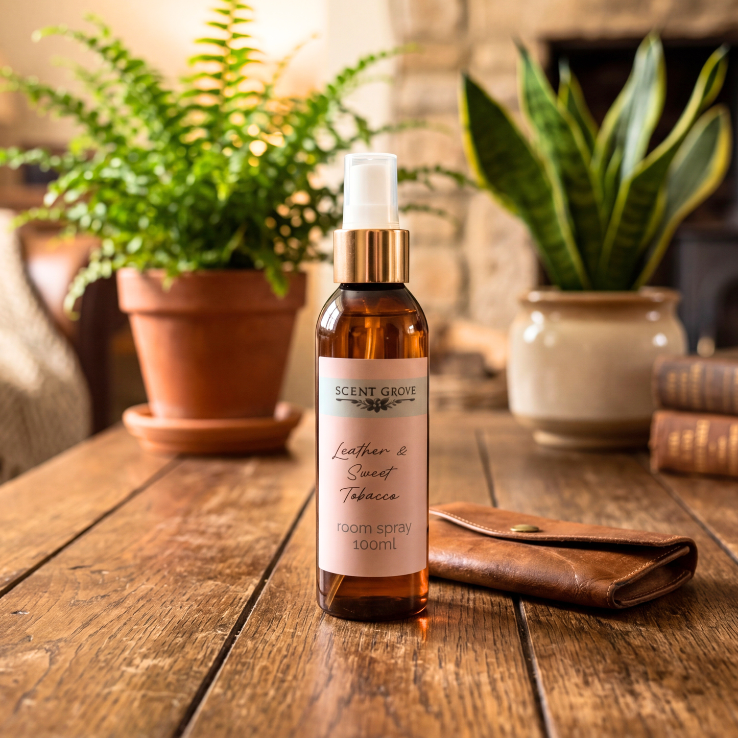Leather & Sweet Tob*cco Scented Room Spray Air Freshener multi purpose for car, home, room