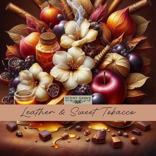 Leather & Sweet Tob*cco Aroma Oil 30ml dropper bottle - 100% Concentrated