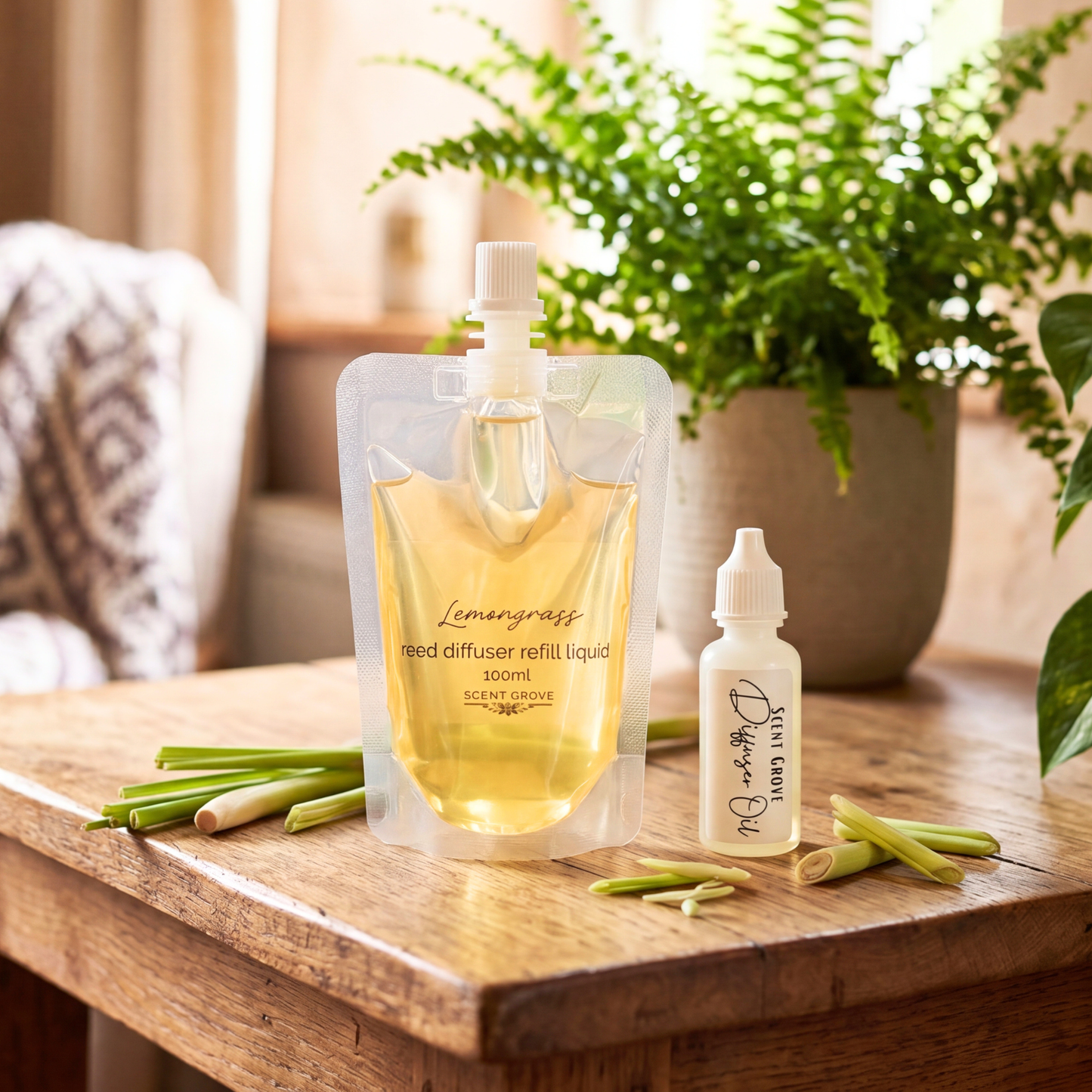 Lemongrass Scented Diffuser Refill Liquid