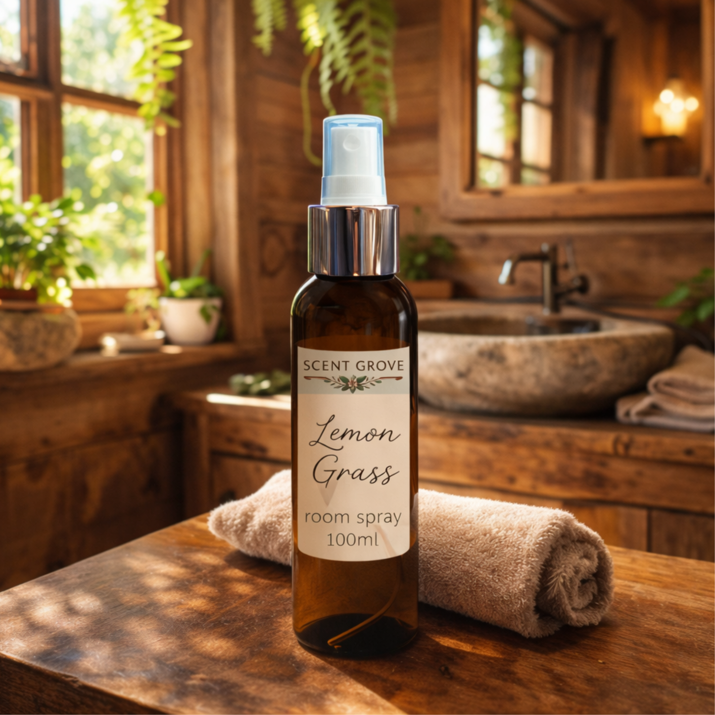 Lemongrass Scented Air Freshener Spray multi purpose for car, home, room