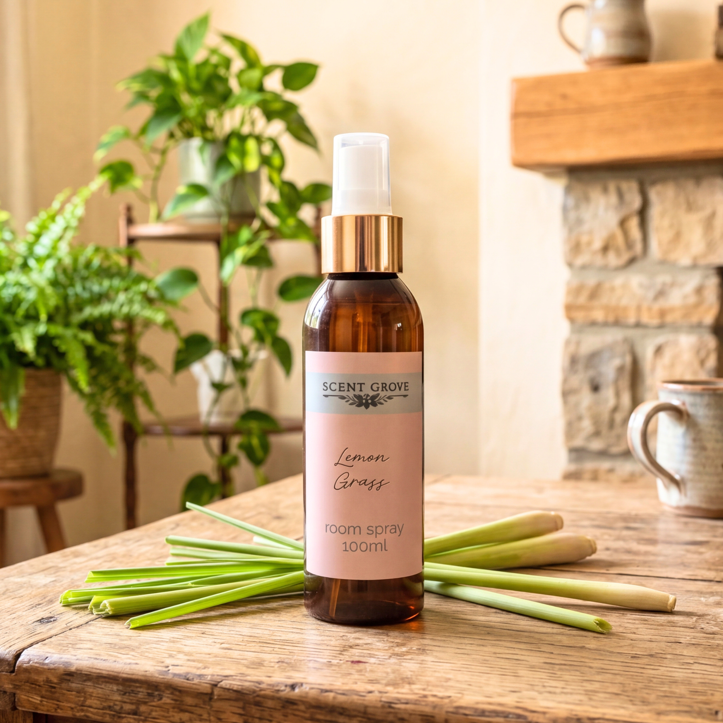 Lemongrass Scented Air Freshener Spray multi purpose for car, home, room