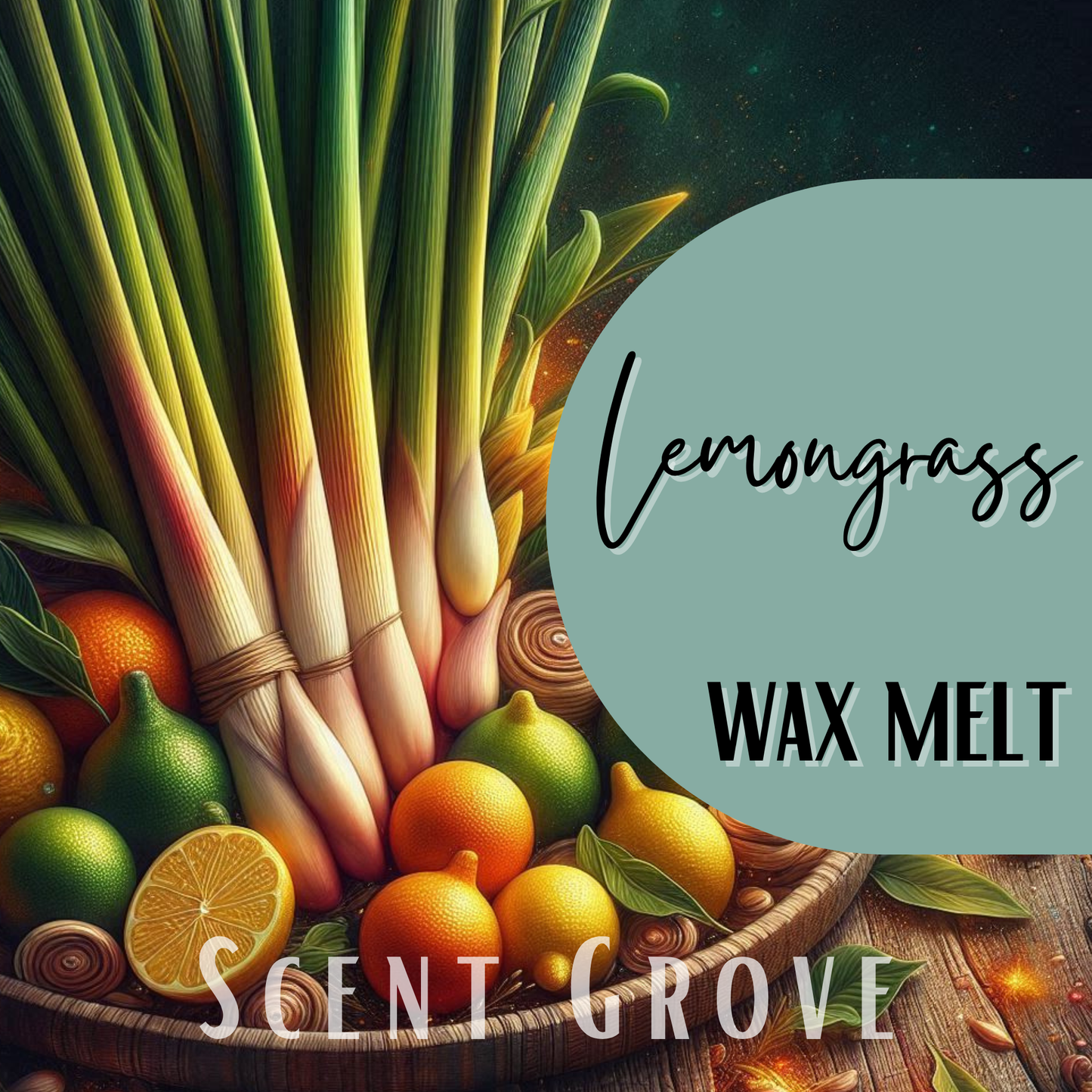 Lemongrass scented soy wax melt