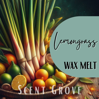 Lemongrass scented soy wax melt