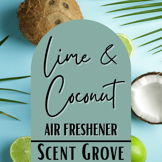 Lime & Coconut Scented Air Freshener Spray multi purpose for car, home, room