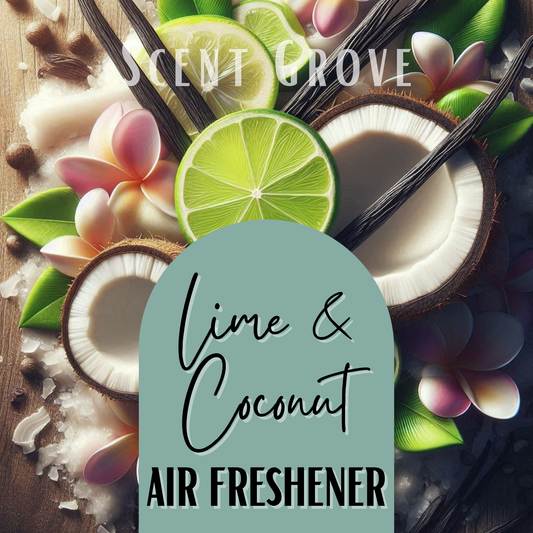 Lime & Coconut Scented Air Freshener Spray multi purpose for car, home, room