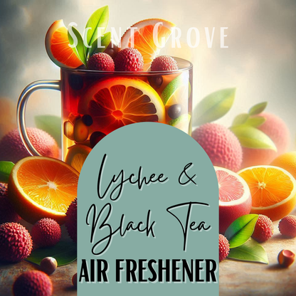 Lychee & Black Tea Scented Air Freshener Spray multi purpose for car, home, room
