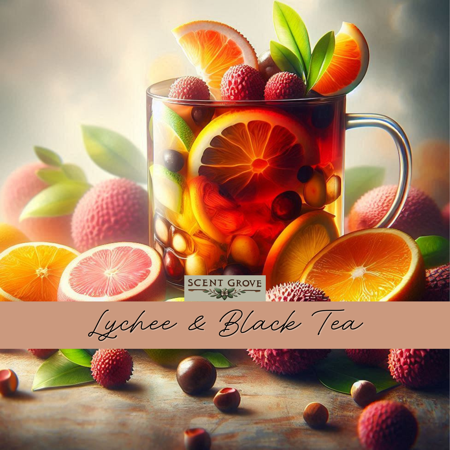 Lychee & Black Tea Scented Diffuser Refill Liquid