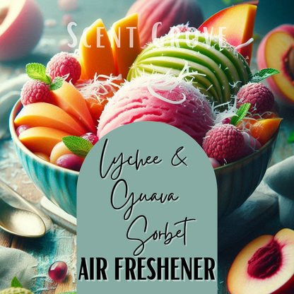Lychee & Guava Sorbet Scented Air Freshener Spray multi purpose for car, home, room