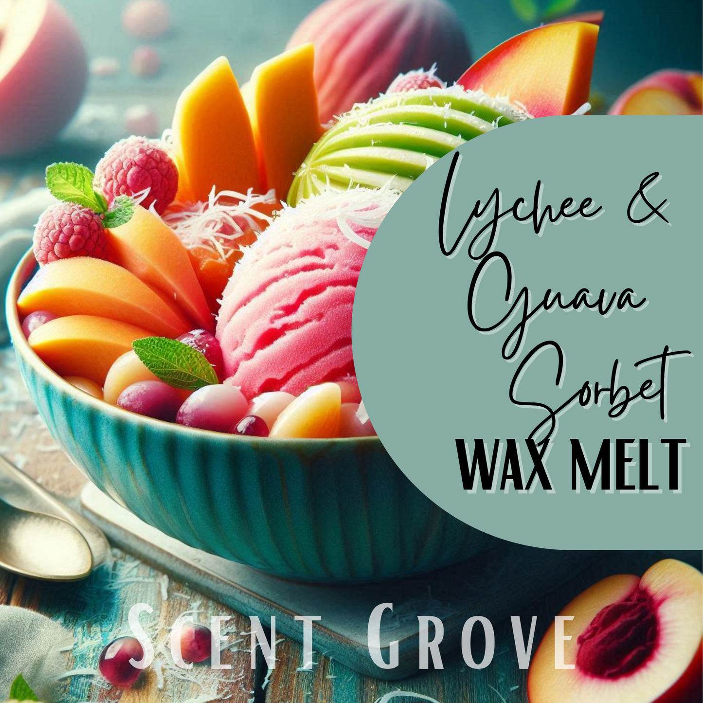 Lychee & Guava Sorbet soy wax melt