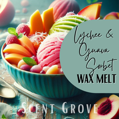 Lychee & Guava Sorbet soy wax melt