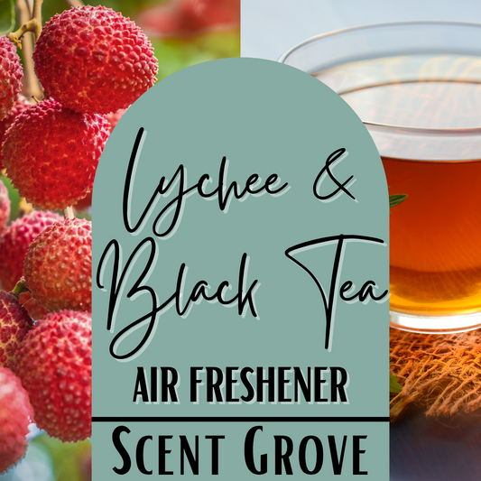 Lychee & Black Tea Scented Air Freshener Spray multi purpose for car, home, room