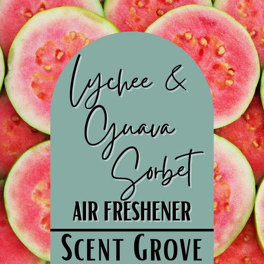 Lychee & Guava Sorbet Scented Air Freshener Spray multi purpose for car, home, room