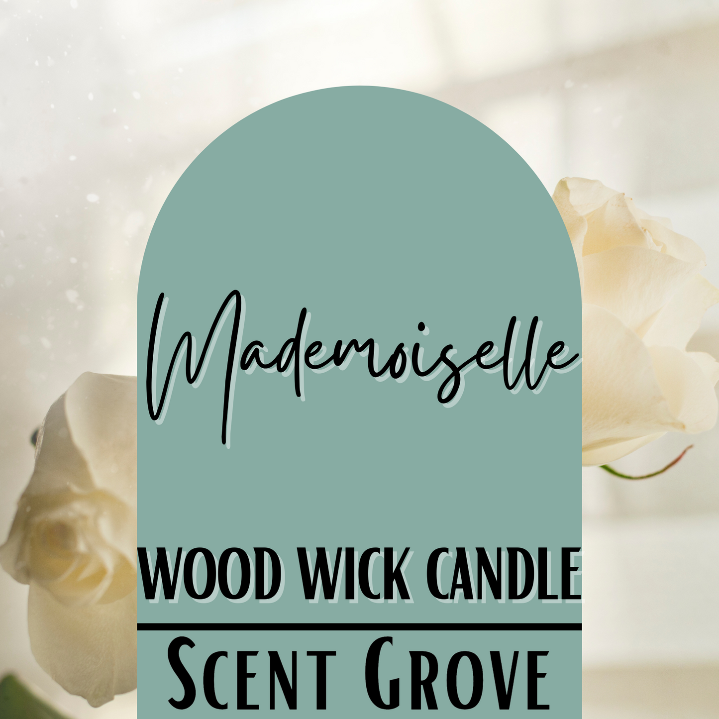 Mademoiselle scented Wood Wick Soy Candle
