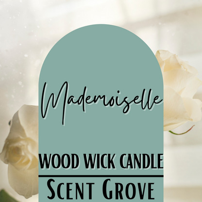 Mademoiselle scented Wood Wick Soy Candle
