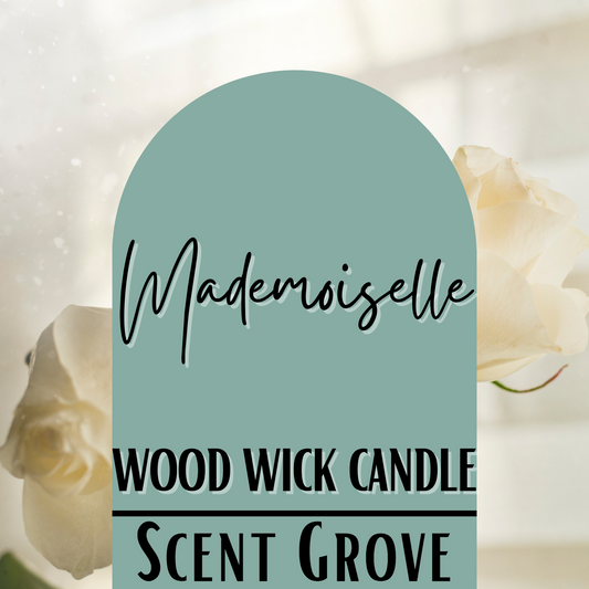 Mademoiselle scented Wood Wick Soy Candle