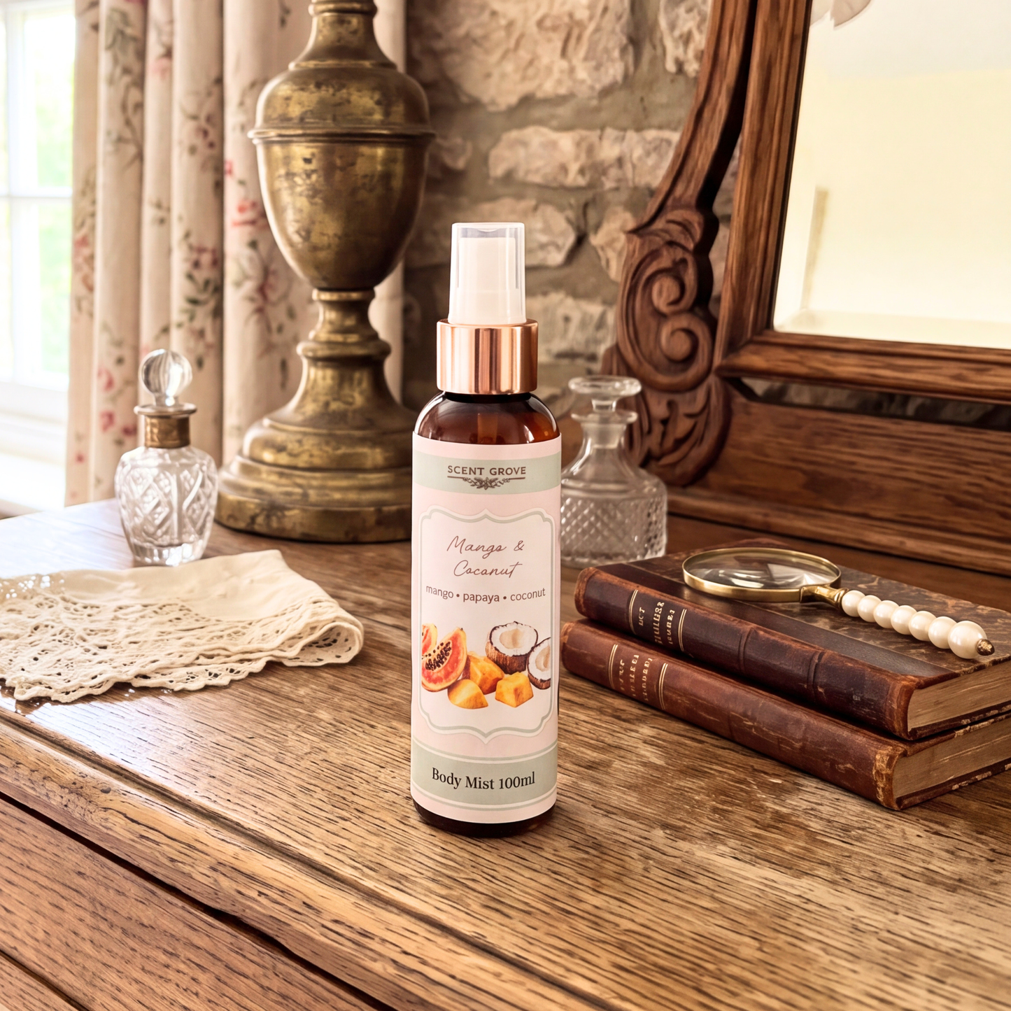 Mango & Coconut scented body mist spray 100ml