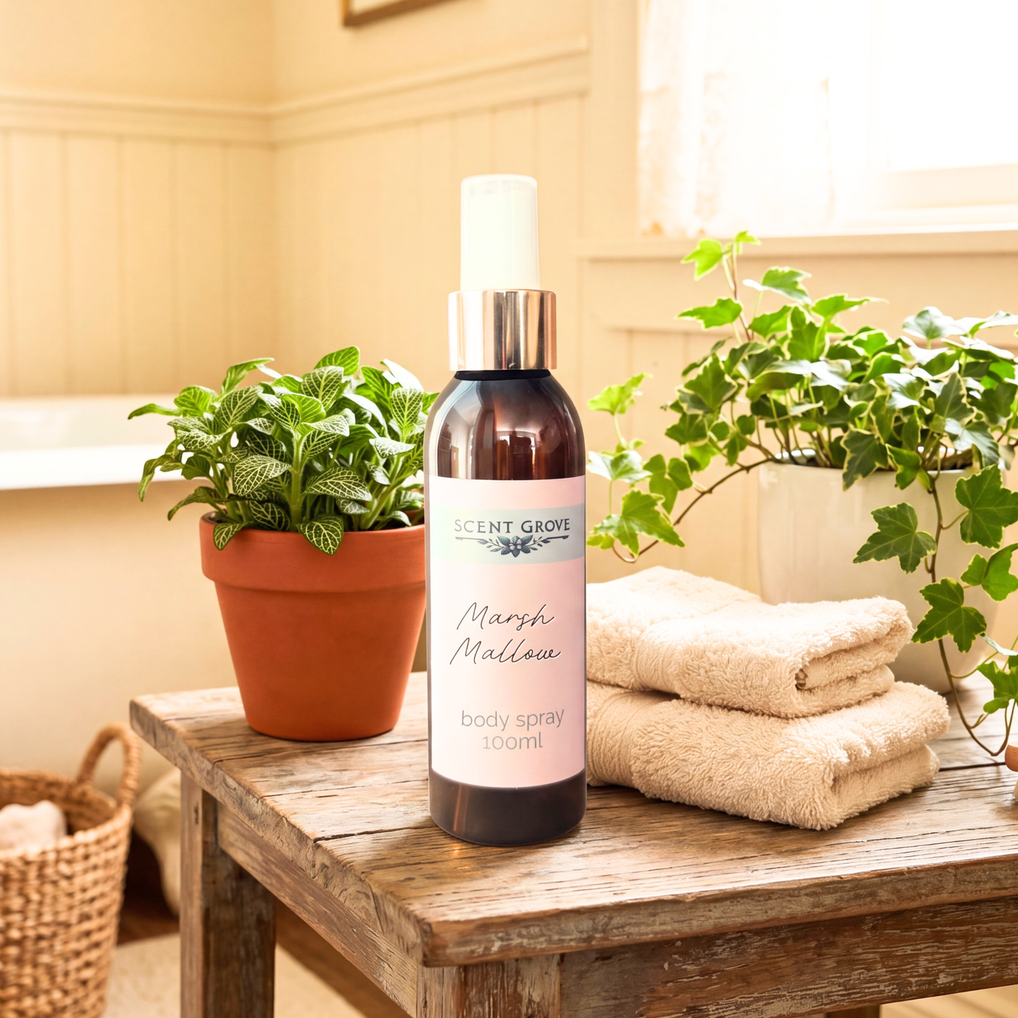 Marshmallow scented body mist spray 100ml