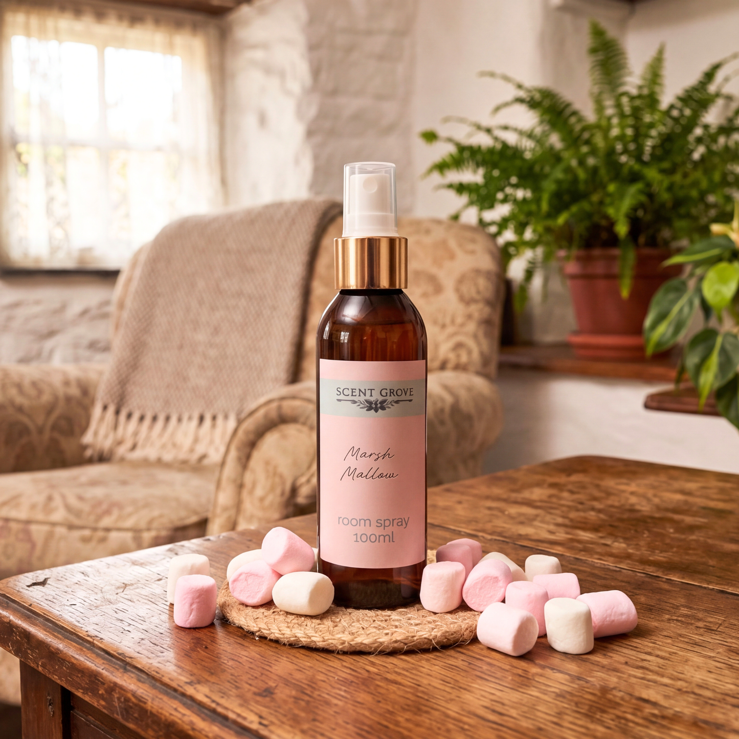 Marshmallow Scented room spray  Air Freshener multi purpose for car, home, room