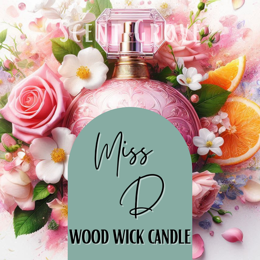 Miss scented Wood Wick Soy Candle
