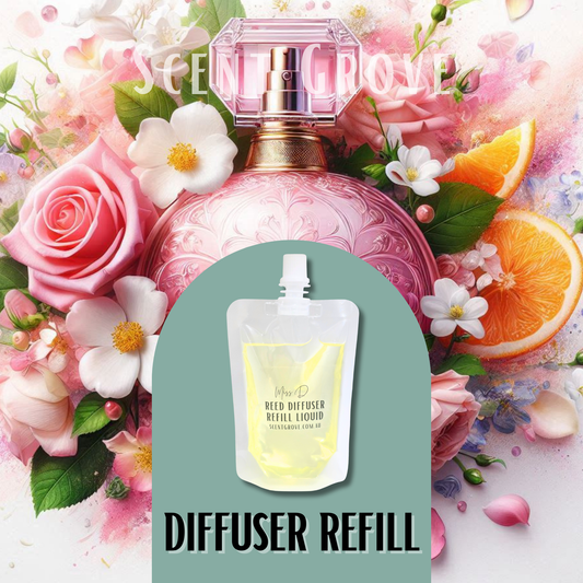 Miss Scented Diffuser Liquid Refill 100ml Clear Pouch